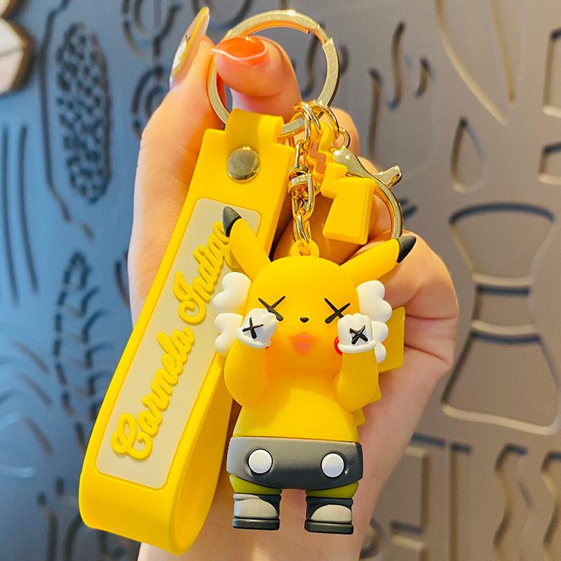 Pickachu X Kaws keychain
