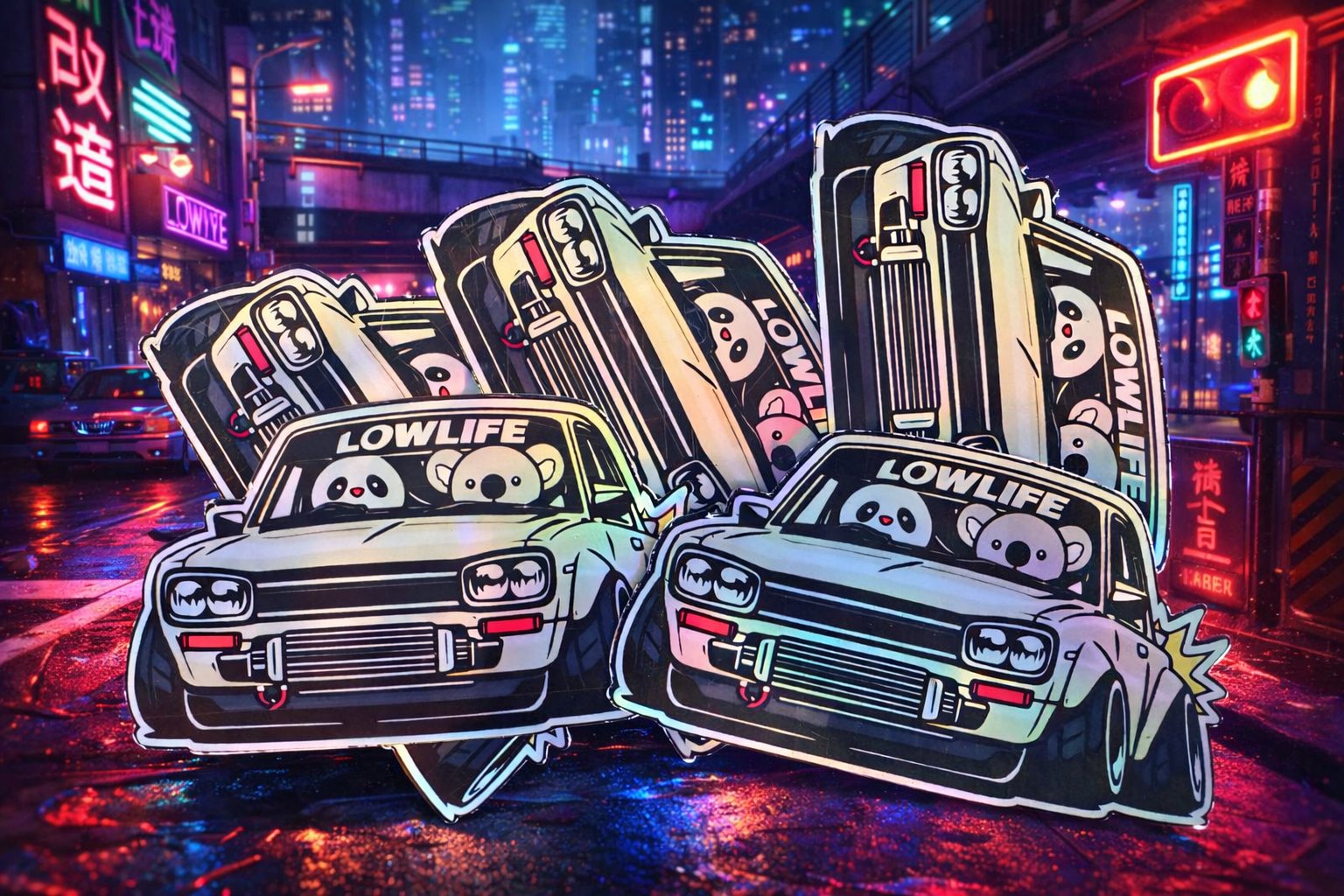 Crew hangs Decals