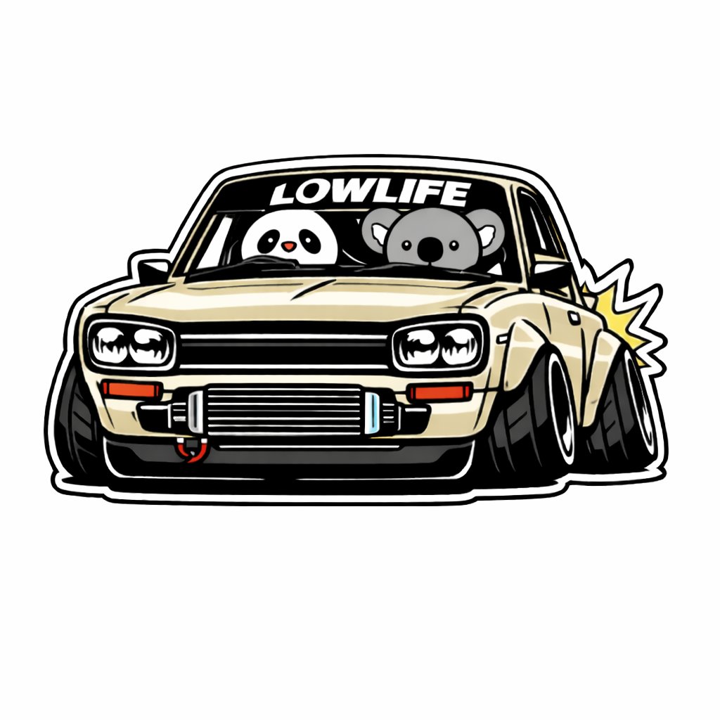 Crew hangs Decals