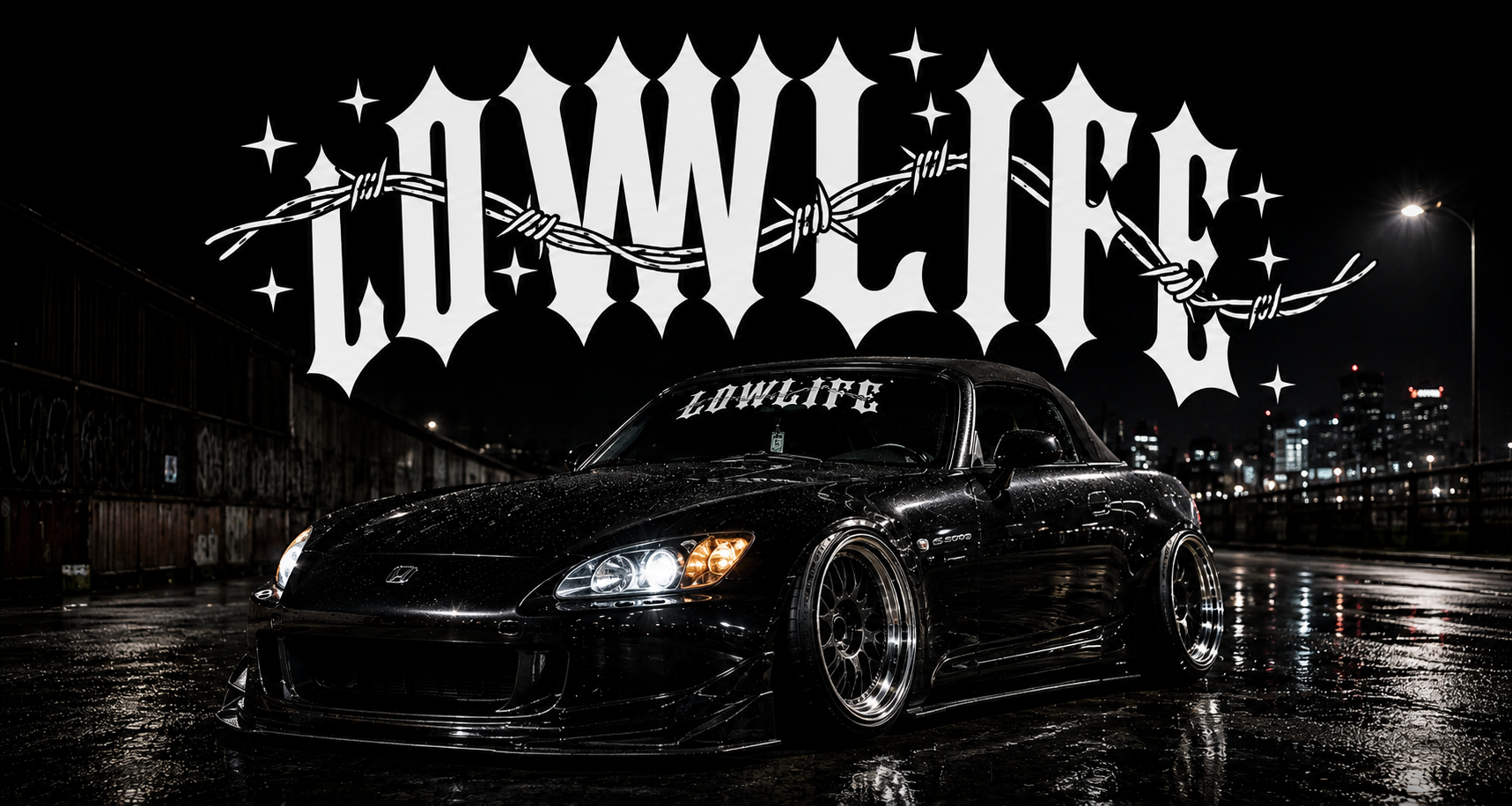 Barbed banner