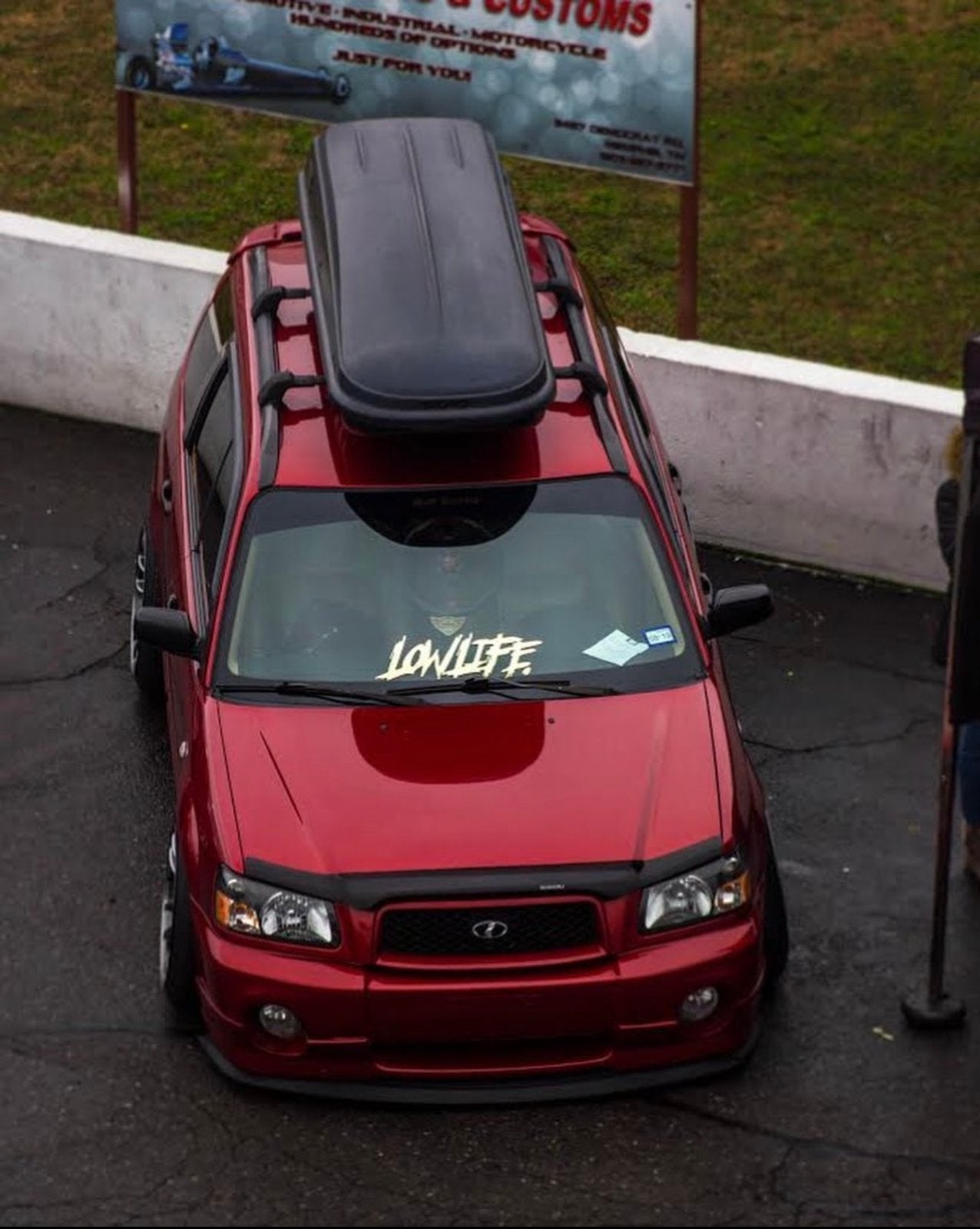 Lowlife windshield banner
