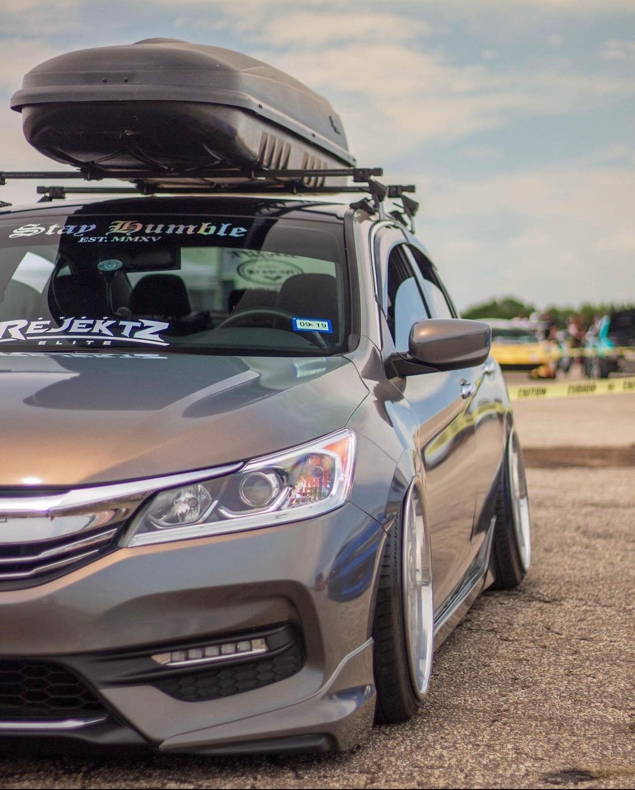 Stay humble windshield banner